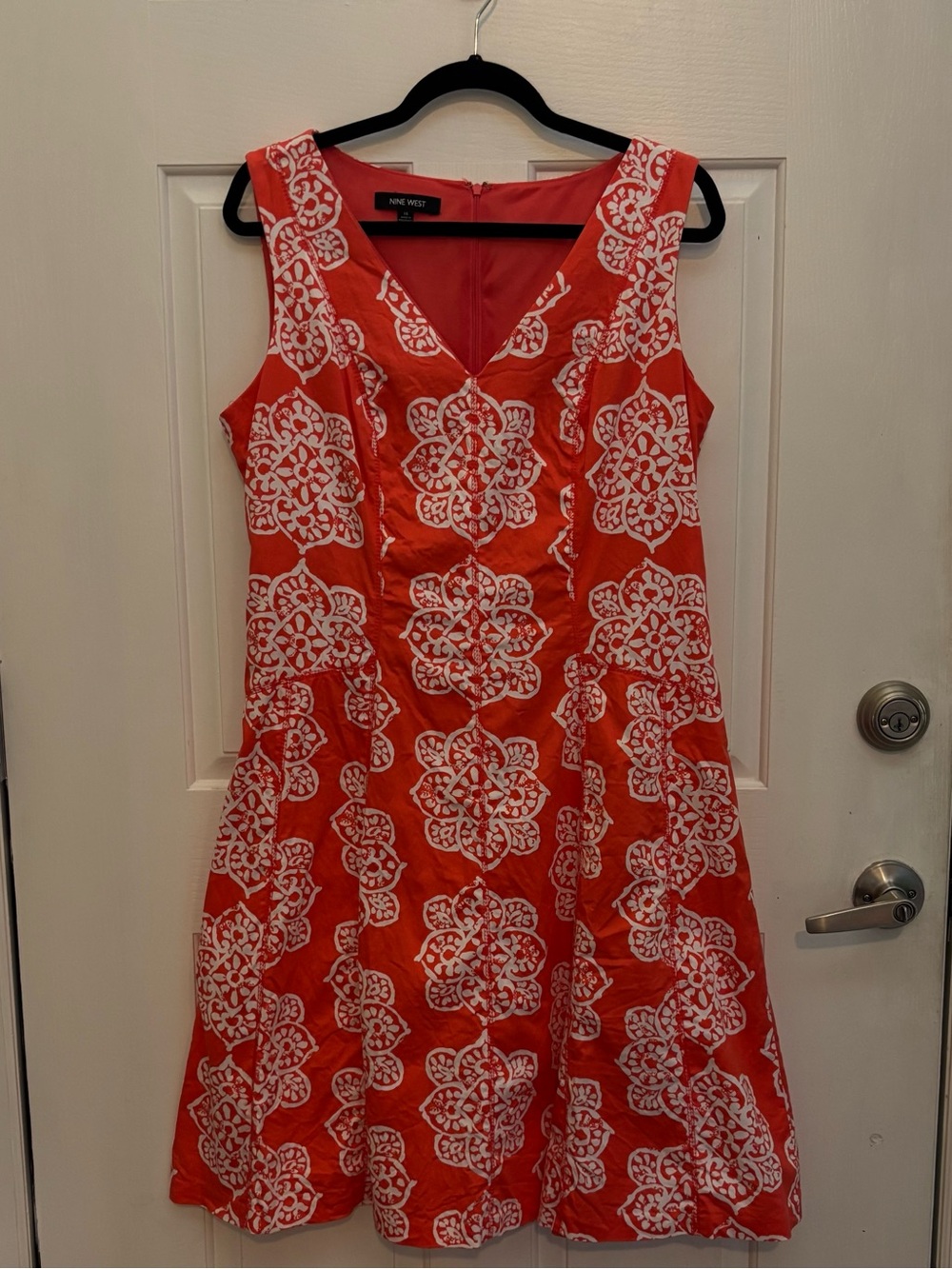 Nine West Coral A-line Fit and Flare Dress Plus Size 14